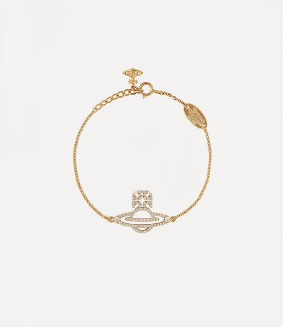 Vivienne Westwood Trudy Bracelet in GOLD/WHITE CZ